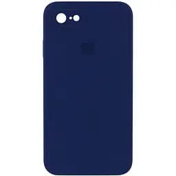 Чехол Epik Silicone Case Square Full Camera Protective AA для Apple iPhone 7/8/SE 2020 4.7 Темно-синий/Midnight blue
