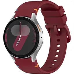 Силіконовий ремінець BeCover Tape для Samsung Galaxy Watch (20 mm) 3 41 mm/4 40mm-44mm/5 40-44mm/6 40-44mm/7 40-44mm Red Wine (712061)