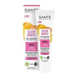 БИО-Крем витаминный Glow Boost 3в1 Эффект для лица с фруктовыми АНА-кислотами SANTE 30 мл