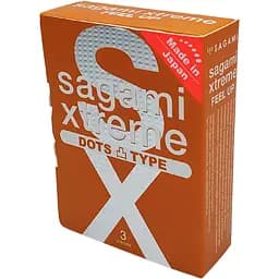 Презервативи Sagami Xtreme Dots Type екстрим 3 шт. (4974234101016) - мініатюра 2