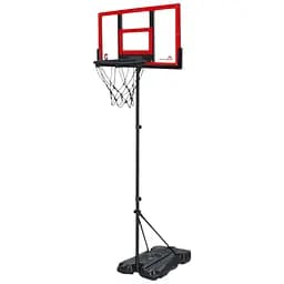 Баскетбольне кільце на стійці MR1326, 165 см, пластиковий щит 55,5x35 см, металеве кільце, м’яч і насос