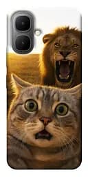 Чехол itsPrint Shocked cat and lion для Infinix Smart 10
