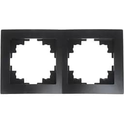 Рамка Brille двойная черная NB-2F bk