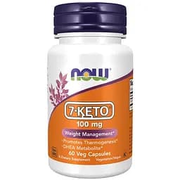 Стимулятор тестостерона 7-Keto 100 mg 60 вегакапсул NOW fit0012837