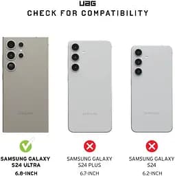 Чохол-накладка Urban Armor Gear Metropolis LT Pro для Samsung Galaxy S24 Ultra Kevlar Black (214420113940) - мініатюра 10