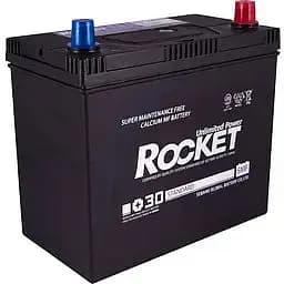 Акумулятор Rocket 45Ah ASIA Ев (-/+) (430CCA) (237х127х227) SMF 55B24LS без нижн. бурт