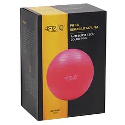 М'яч для фітнесу (фітбол) 4FIZJO 55 см Anti-Burst 4FJ0398 Pink (P-5907739316271) - мініатюра 10