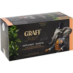 Чай чорний байховий Graff Bergamot-Vanilla 30 г (20 шт. х 1.5 г)