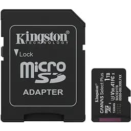 Memory card microSDXC 1TB Kingston Canvas Select Plus Gen3 C10 A1 V30 U3, Retail + adapter