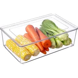 Контейнер МВМ My Home для зберігання в холодильнику 325х200х105 мм прозорий (KP-72 M T)