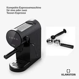 Кавоварка Klarstein Furore 20 бар (10045526) Чорний - мініатюра 5