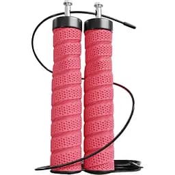 Скакалка Hop-Sport HS-P030JR с подшипниками и мягкой рукояткой красная