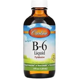 Витамины и минералы Carlson Labs Vitamin B6 Liquid, 120 мл - Ягодный лимонад