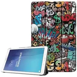 Чехол-книжка для планшета Samsung Galaxy Tab E 9.6 SM-T560 и SM-T561 Граффити