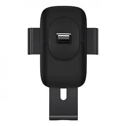 Автомобільний тримач холдер Baseus Metal Age 2 Gravity Car Mount Air Outlet Version SUJS000001 Black - мініатюра 2