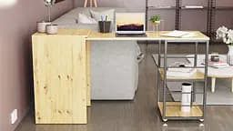 Стіл-тумба трансформер Смарт 2/2 Ferrum-decor 750x1450x600 Чорний метал ДСП Дуб Артизан 16 мм (FRD-105107) - мініатюра 10