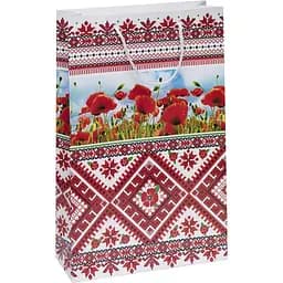 Пакет подарочный "Патриотический" 5044 цветной, большой вертикальный 39 х 25 х 8см Вид 3