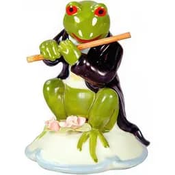 Декоративна фігурка Lefard Жаба з флейтою 10х7х11 см (461-219)