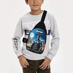 Сумка через плечо детская Бетмен 29х17 см сумка слинг для мальчика (02054)