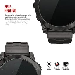 Гідрогелева плівка на годинники Garmin Fenix 7X Sapphire Solar ArmorStandart захисна плівка для смарт годинників прозора (ARM85997) - мініатюра 3