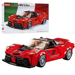 Конструктор Sluban Гоночний автомобіль червоний на 262 деталі (M38-B0955)