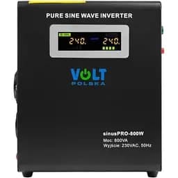 Гібридний ДБЖ/інвертор Volt Polska SINUS PRO 800 W 12/230V 500/800W (3SP098012W)