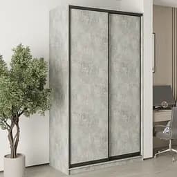 Шафа-купе дводверна MebelStar Стандарт BG 2ДСП 140x45x240 см Бетон (MBS-9971)