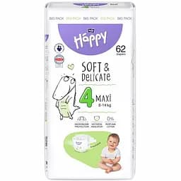 Детские подгузники Bella Baby Happy Maxi 4 (8-14 кг) 62 шт.