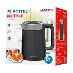 Електрочайник Ardesto 1.7 л Strix подвійні стінки чорний матовий kuh0015346 - мініатюра 10