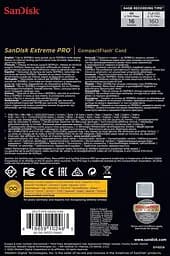 Карта пам'яті SanDisk CompactFlash 64GB Extreme Pro R-160MB/s [SDCFXPS-064G-X46] [100469] - мініатюра 10