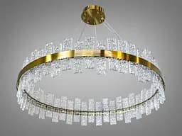Люстра стельова LED LUXON Diasha 828/800BR, 90W, хром, 4950 лм, регульована висота, для кухні та інтер'єру - мініатюра 5