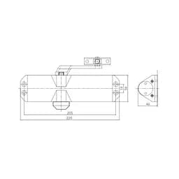 Дверний доводчик Dortec DT-84 Brown (63-00060) - мініатюра 4