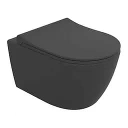 Унитаз подвесной Volle Cante Rimles антрацит матовый с сиденьям Soft Close 1312.151009, Антрацит