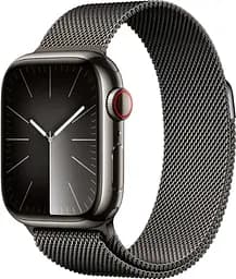 Смарт-часы Apple Watch Series 9 GPS + Cellular 41mm Graphite S. Steel Case w. Graphite Milanese Loop (MRJ43)