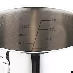 Набір каструль Bergner Classic, 1,7 л, 2,3 л, 3,3 л, 6 предметів (BG-6284) - мініатюра 4