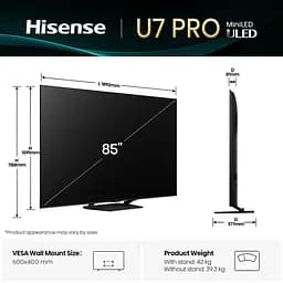 LED-телевізор Hisense 85U7Q PRO (7134202) - мініатюра 5