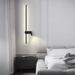 Бра Line F лінійне чорне 100 см зі спотом справа та 2-ма вимикачами Арт. WB 121/1000 R BK