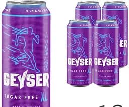Geyser Sugar-free, Упаковка 12 шт. х 500 мл, Енергетичний напій Гейзер, без цукру, ж/б - мініатюра 2