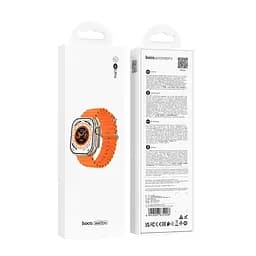 Смарт-годинник Hoco Y23 Ultra Smart Sports Watch (call version) Titanium Gold - мініатюра 5