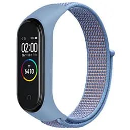 Ремінець Nylon New для Xiaomi Mi Band 3/4/5/6/7 Azure