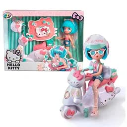Детская кукла Красавица Пинк на скутере 4SF Manga Dolls HKTF3000 серии Hello Kitty