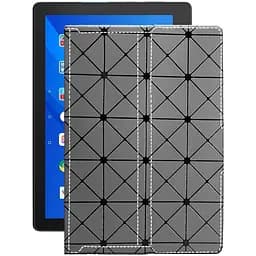 Чехол StatusCASE из экокожи для планшета Lenovo Tab E10 TB-X104L Серый ромб
