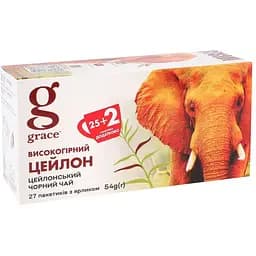 Чай чорний Gr@ce! Високогірний Цейлон 25 + 2 шт. 54 г (950780)