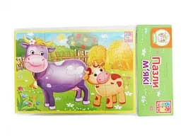 Детские мягкие пазлы Животные фермы VT1103-44 формат А5