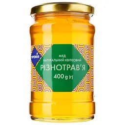 Мед Премія Різнотрав'я, натуральний, квітковий, 400 г (702655)