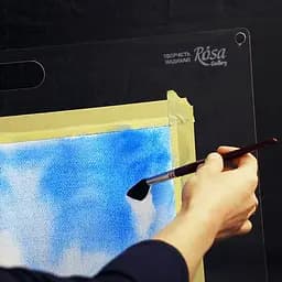 Планшет Rosa Gallery акрил 3 мм 47х62 см прозорий з ручкою - мініатюра 3
