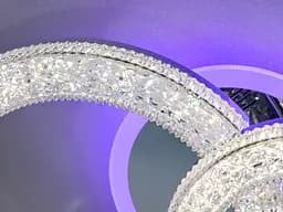 Стельовий світильник LED Diasha 2203/2HR, 42W, 3200K-6500K, хром, сучасний стиль, смарт з пультом - мініатюра 4