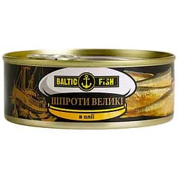 Шпроти Baltic Fish в олії ж / б ключ 240 г