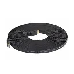 Кабель HDMI-HDMI 10m, плоский Black, (Пакет), Q60 - мініатюра 3