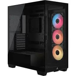 Корпус Corsair 3500X RS-R ARGB из закаленного стекла без блока питания (CC-9011322-WW), черный